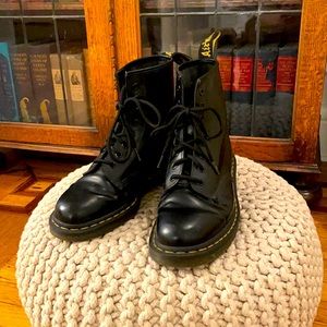 Black Dr. Marten boots size 8